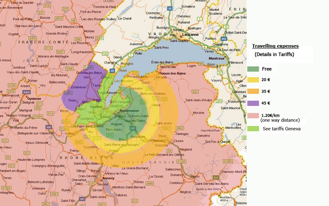 Zones tarifaires